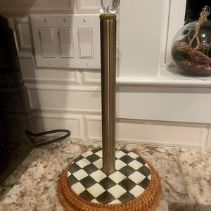 Mackenzie Childs Courtly Check Paper Towel Holder